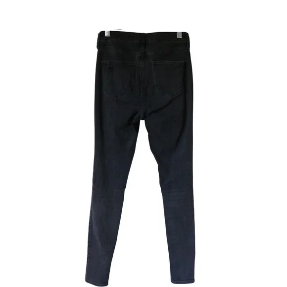 Black Hollister Curvy High Rise Distressed Jean Leggings 5 Long Juniors - Picture 2 of 6